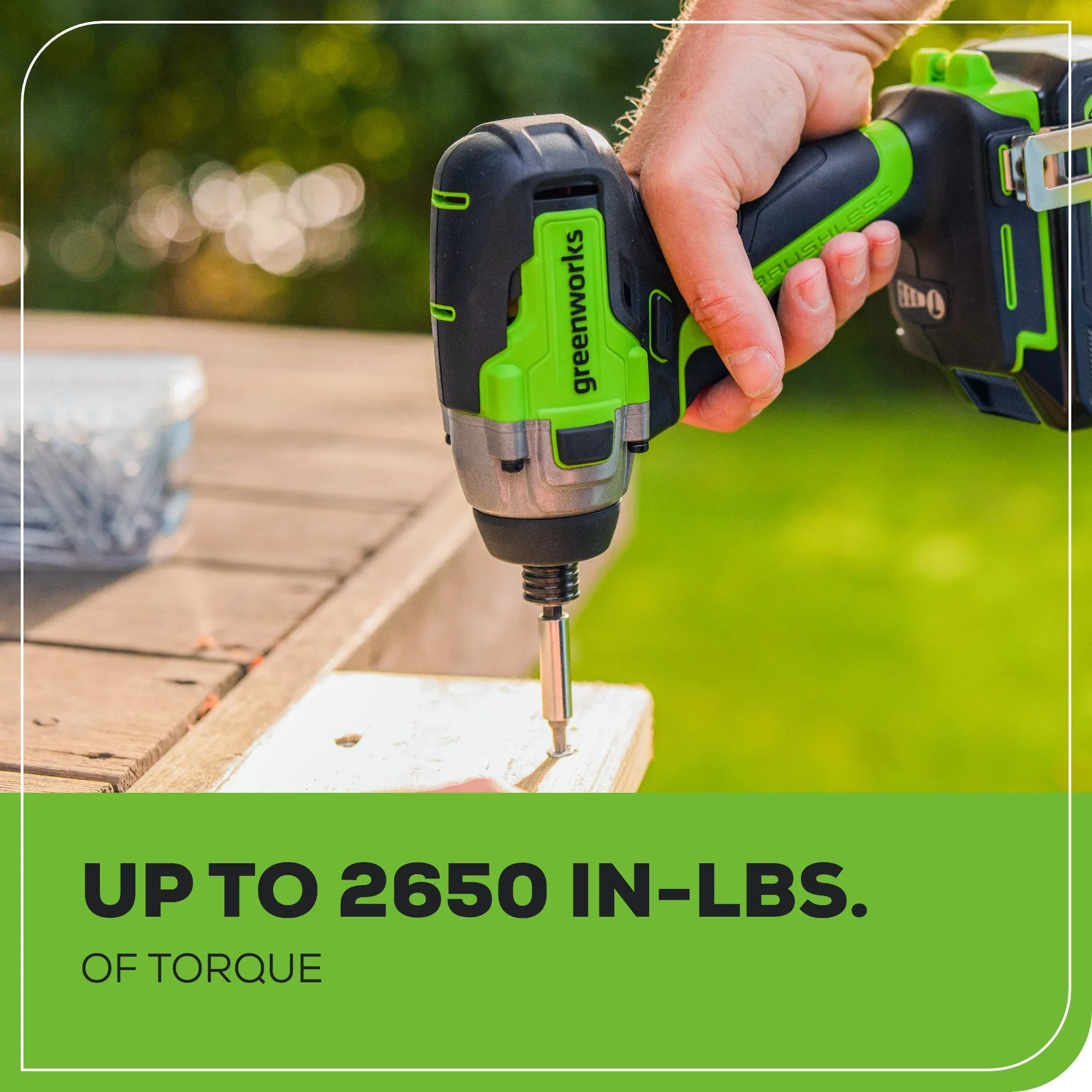 24V 1/4" 2650 in/lbs Brushless Impact Driver (Tool Only)