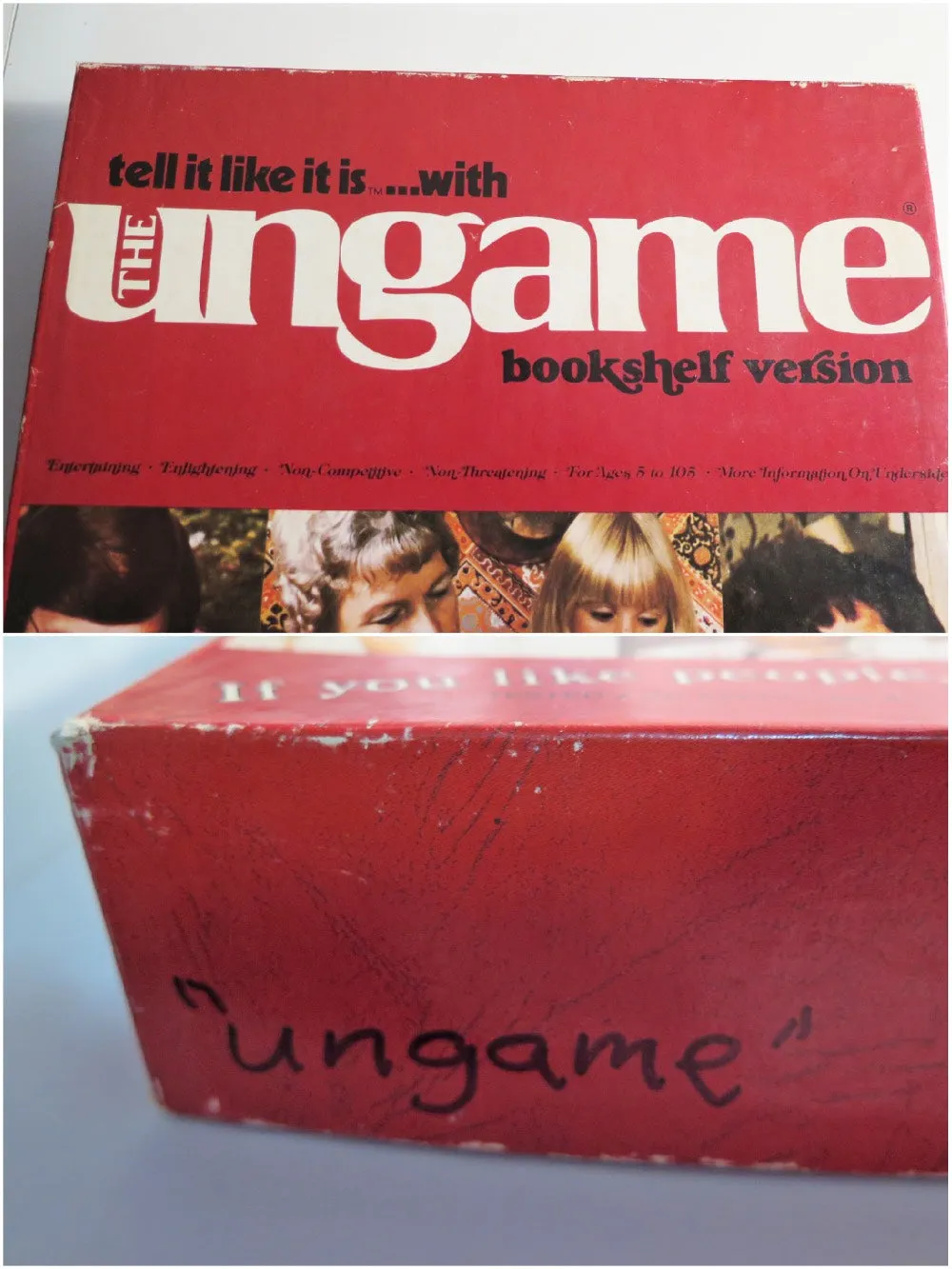 70s Board Game - The Ungame - Bookshelf Version 1975