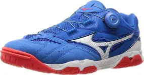 81GA2112 Mizuno Table Tennis Shoes WAVE MEDAL SP4 BLUE RED US 7.5 / JP 25.5 cm