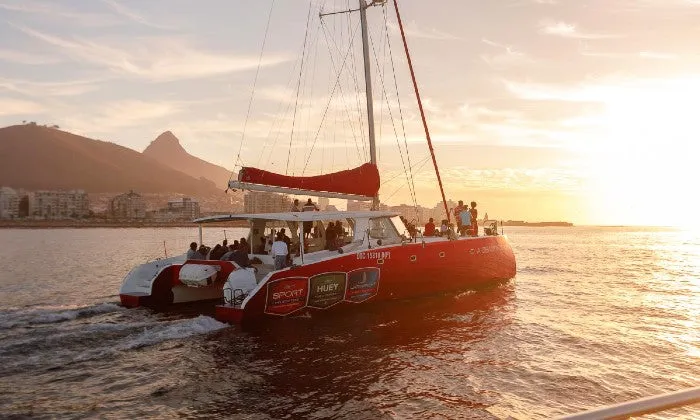 90-Minute Catamaran Champagne Sunset Cruise with Waterfront Boat Tours