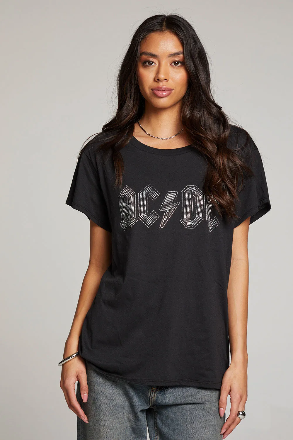 AC/DC Studded Logo Tee