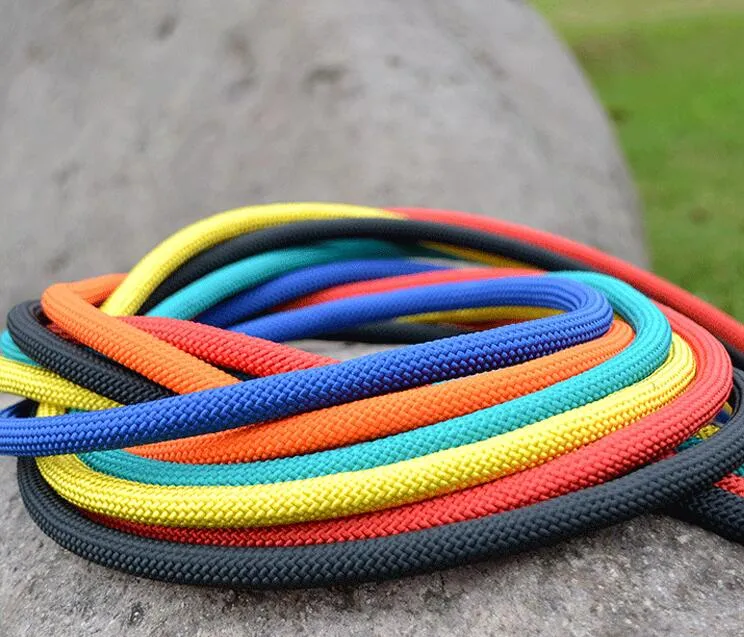 AK8T Outdoor Rock Climbing Safety Rope 10M with 2 Hooks