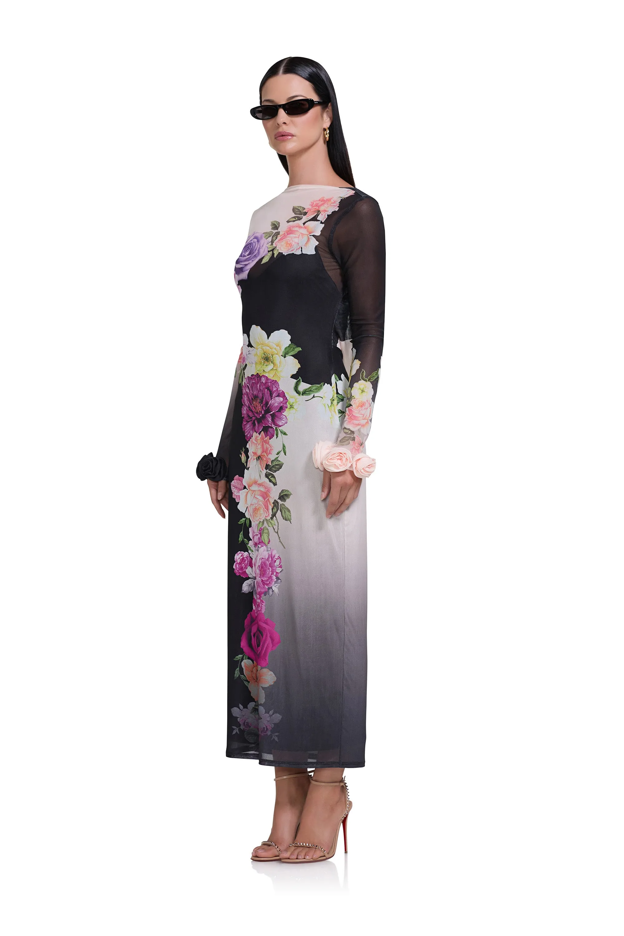 Annamei Dress - Colorblock Floral