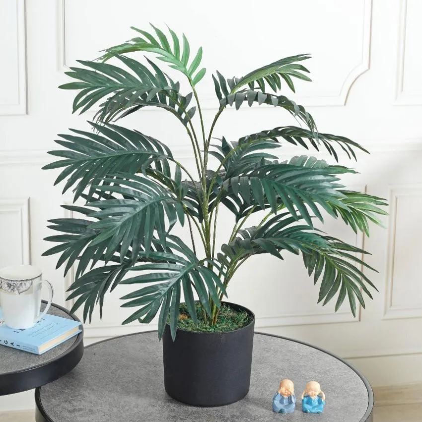 Arica Palm Green Artificial Plant with Pot | 3 Feet