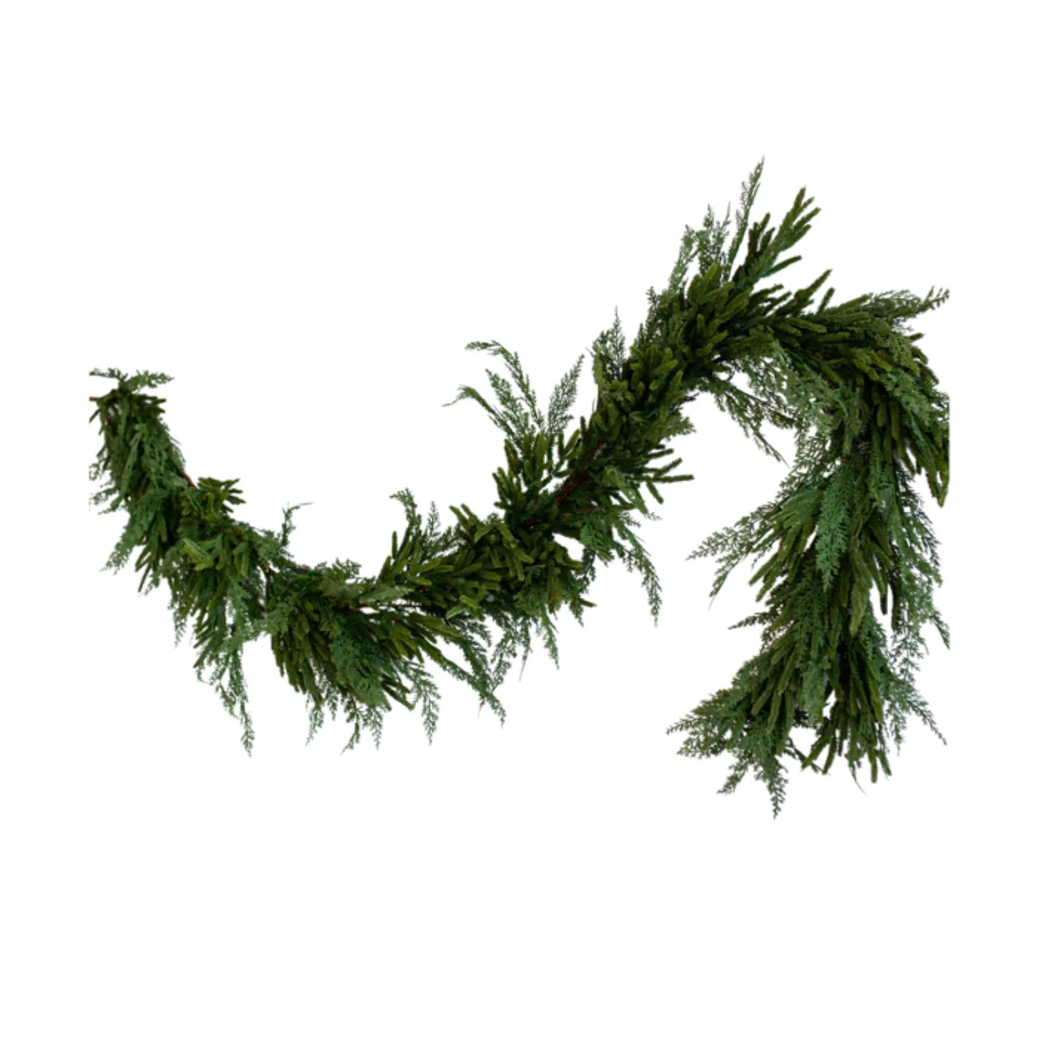 Artificial Real Touch 9ft Norfolk & Cypress Mix Garland