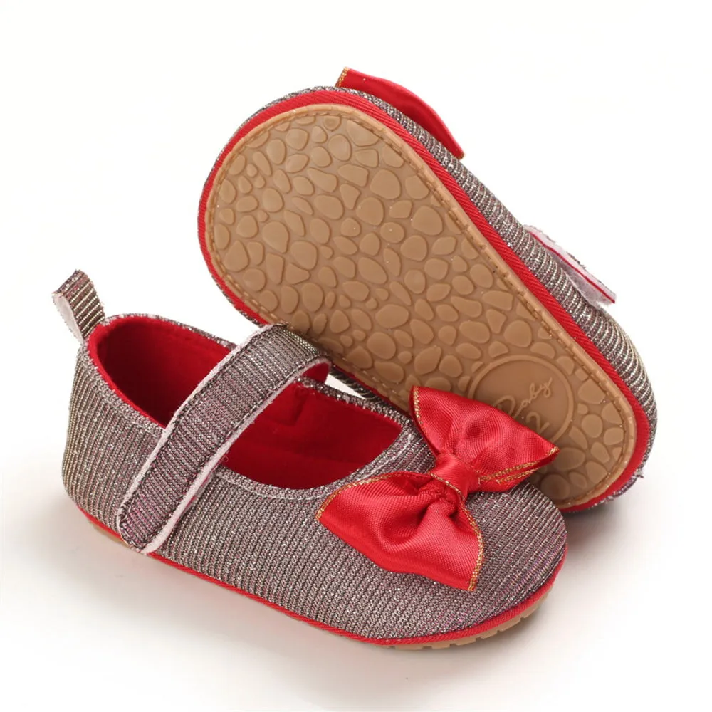 Baby Girls Bow Decor Cute Shoes Wholesale Toddler Shoes