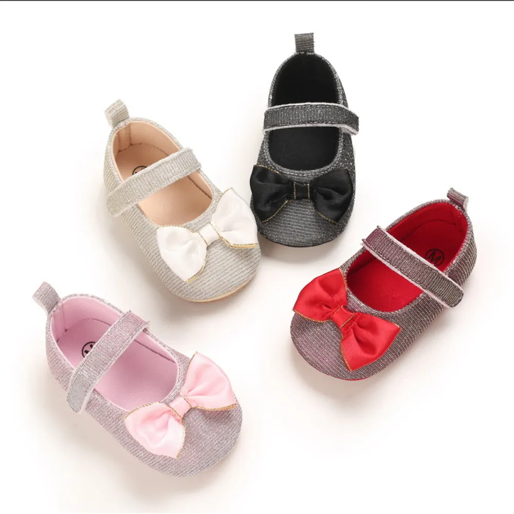 Baby Girls Bow Decor Cute Shoes Wholesale Toddler Shoes