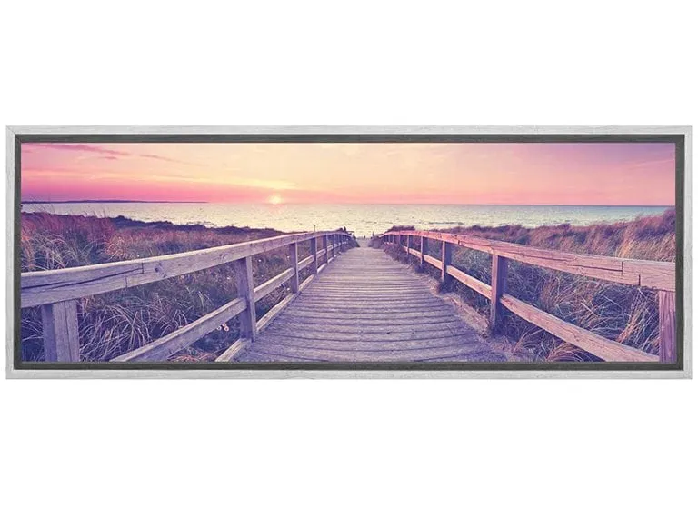 Beach Boardwalk Panorama | Canvas Wall Art Print