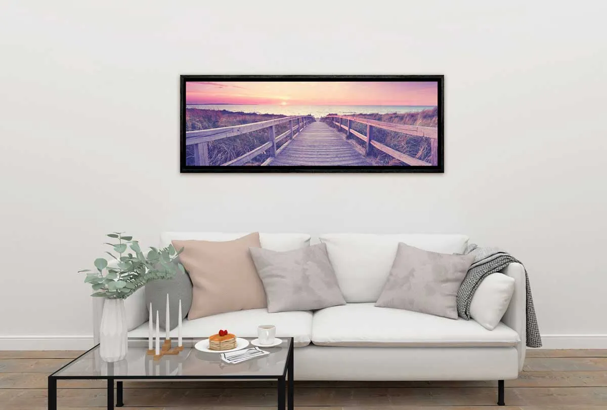 Beach Boardwalk Panorama | Canvas Wall Art Print