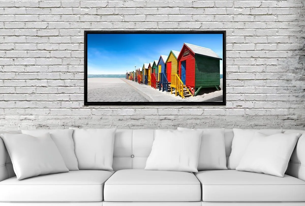 Beach Huts | Canvas Wall Art Print