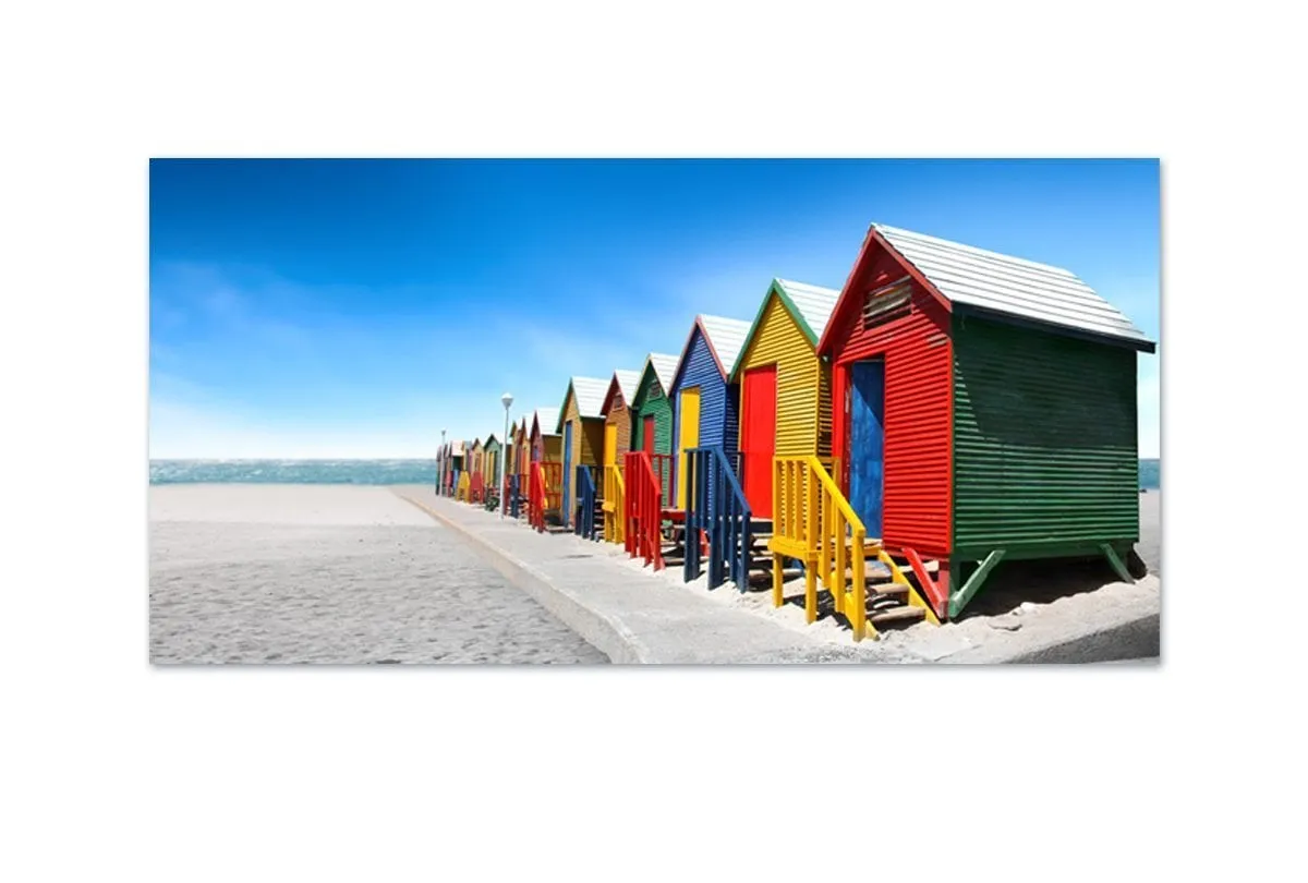 Beach Huts | Canvas Wall Art Print