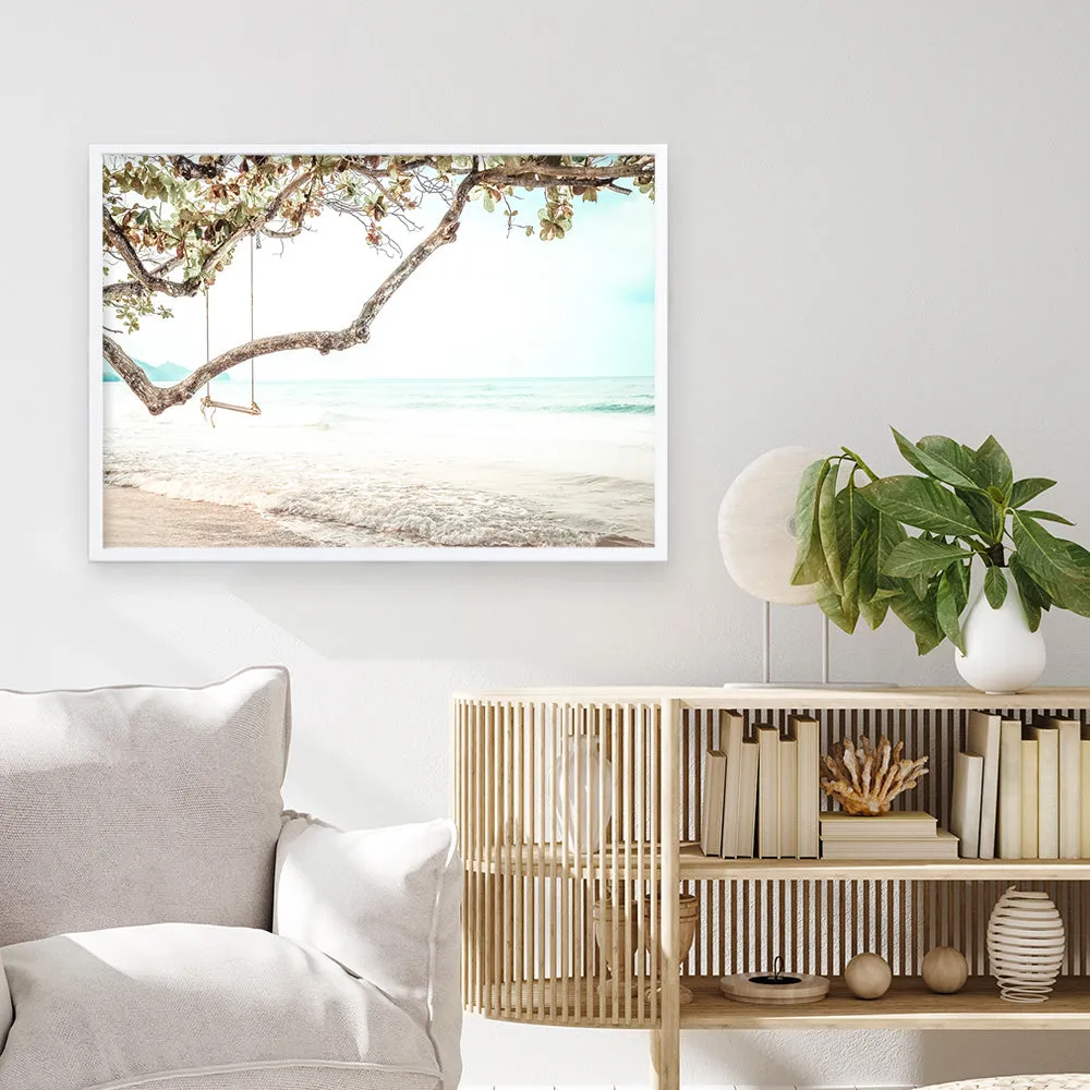 Beach Swing I Photo Art Print