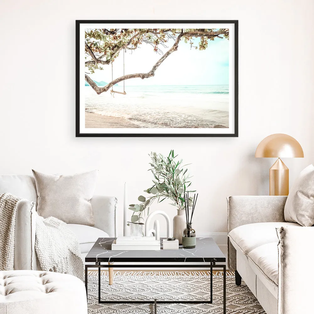 Beach Swing I Photo Art Print