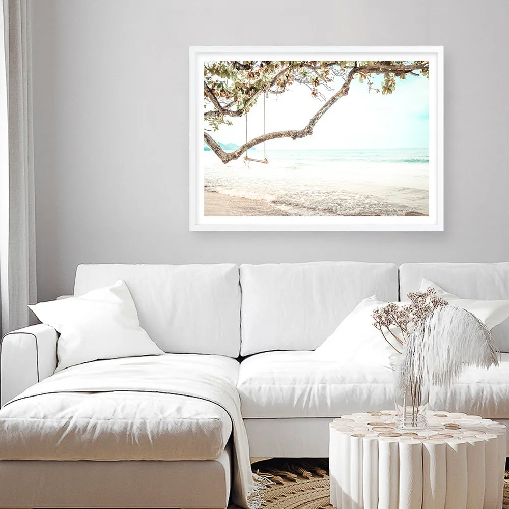 Beach Swing I Photo Art Print