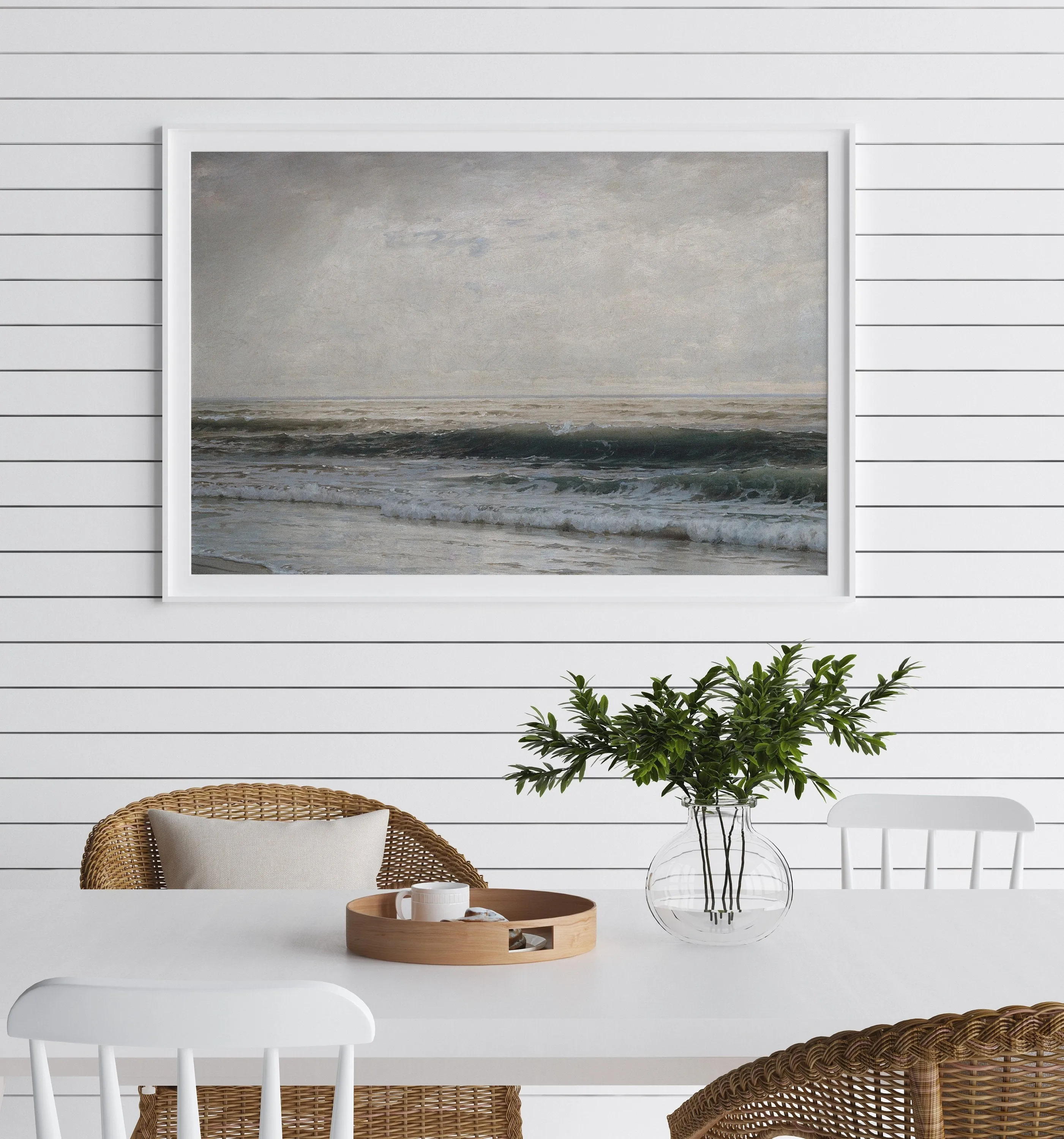 Beach Waves Vintage Wall Art