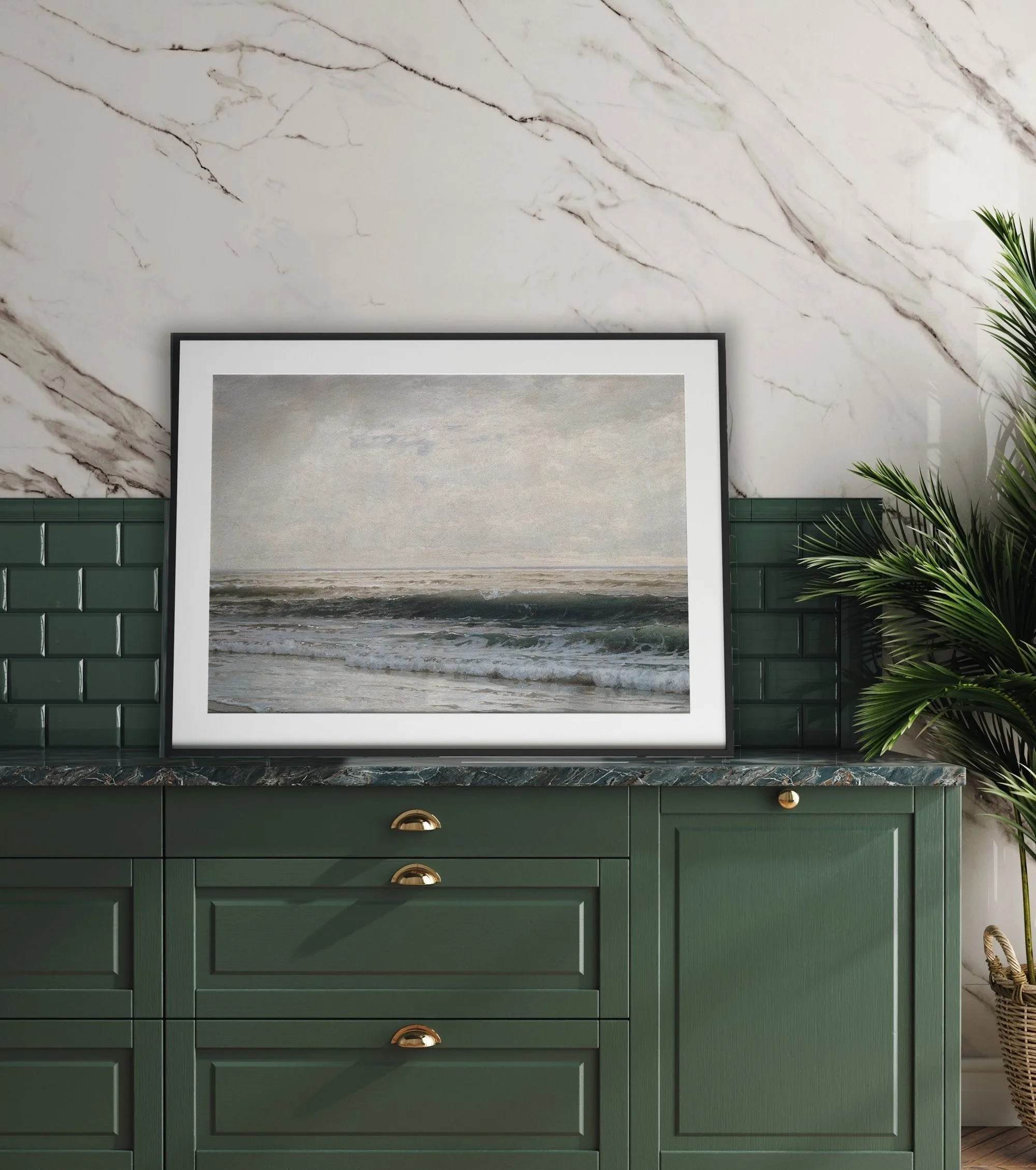 Beach Waves Vintage Wall Art