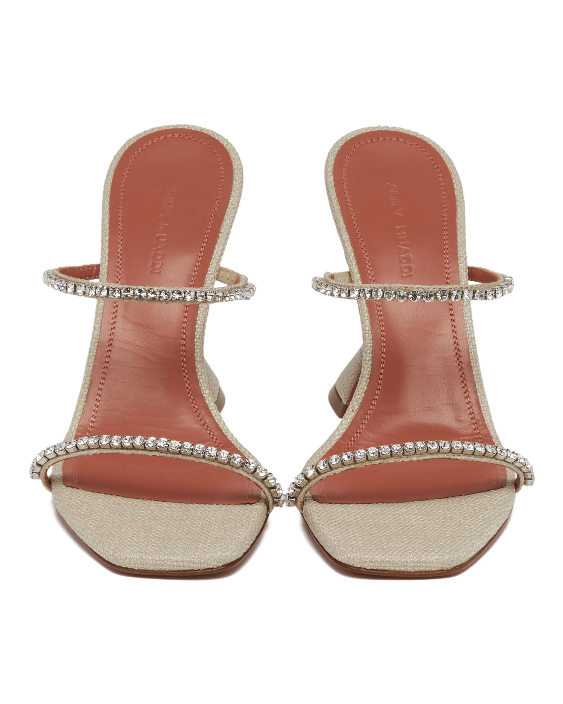 Beige Canvas Gilda Sandals