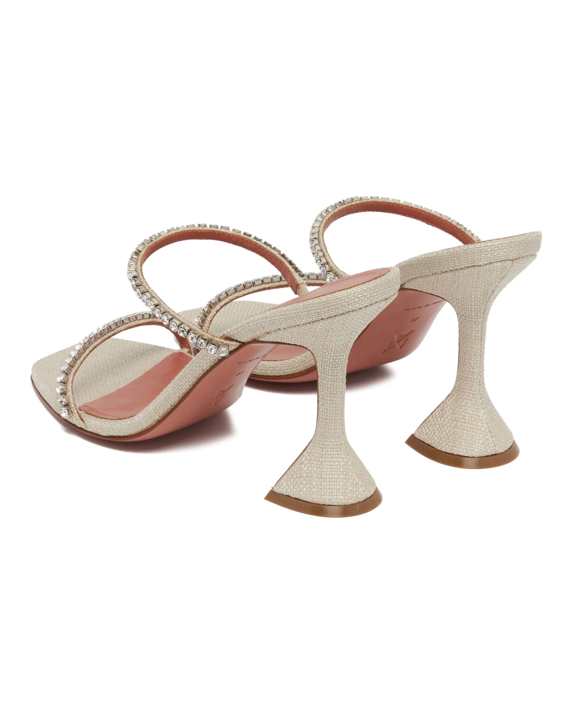 Beige Canvas Gilda Sandals