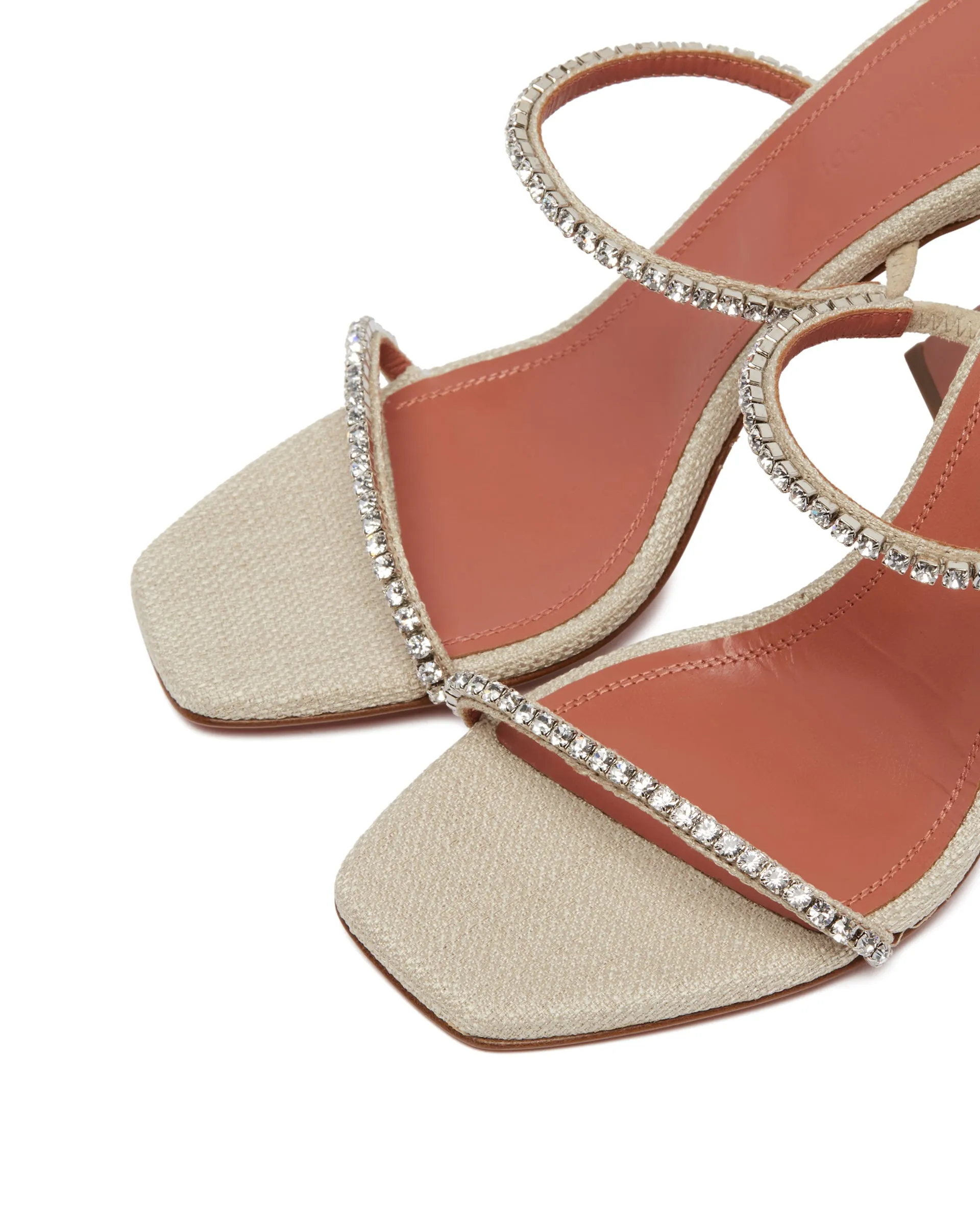 Beige Canvas Gilda Sandals