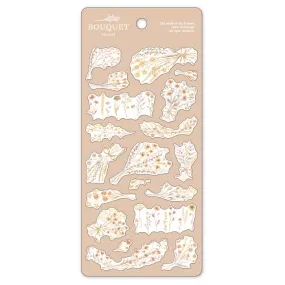 Beige Flower Bouquet Sticker