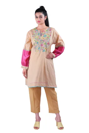 Beige  kurta