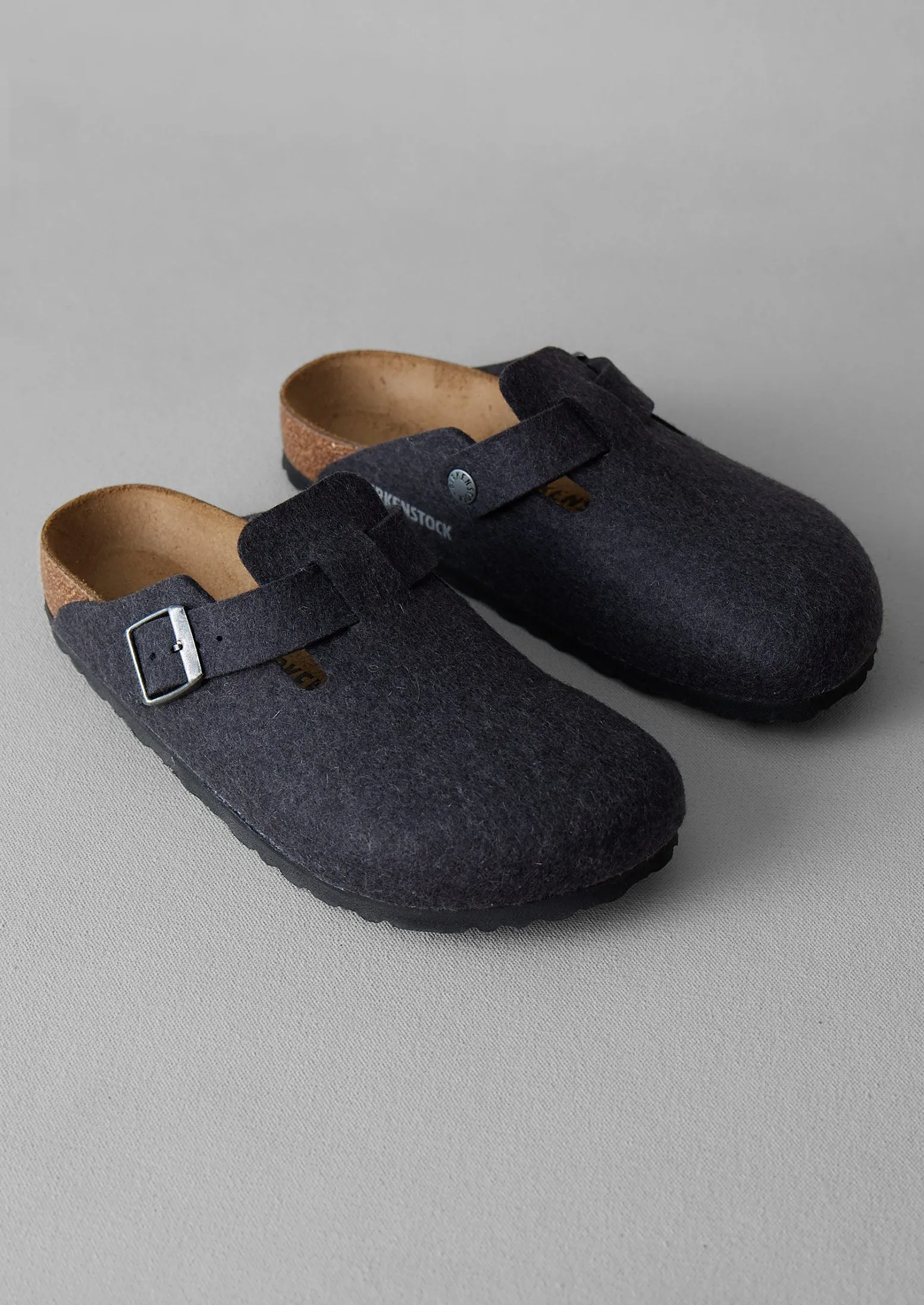 Birkenstock Boston Felted Clogs | Anthracite