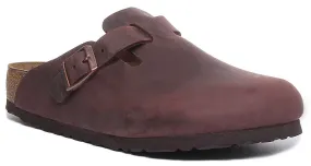 Birkenstock Boston Nl In Dark Brown | Regular Fit