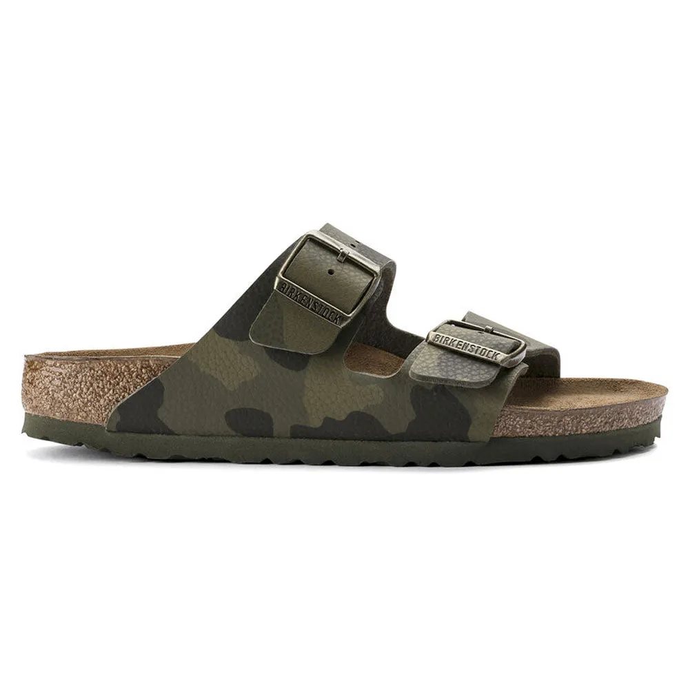 BIRKENSTOCK Women's Arizona Birko-Flor (Desert Soil Camouflage Green - Narrow Fit)