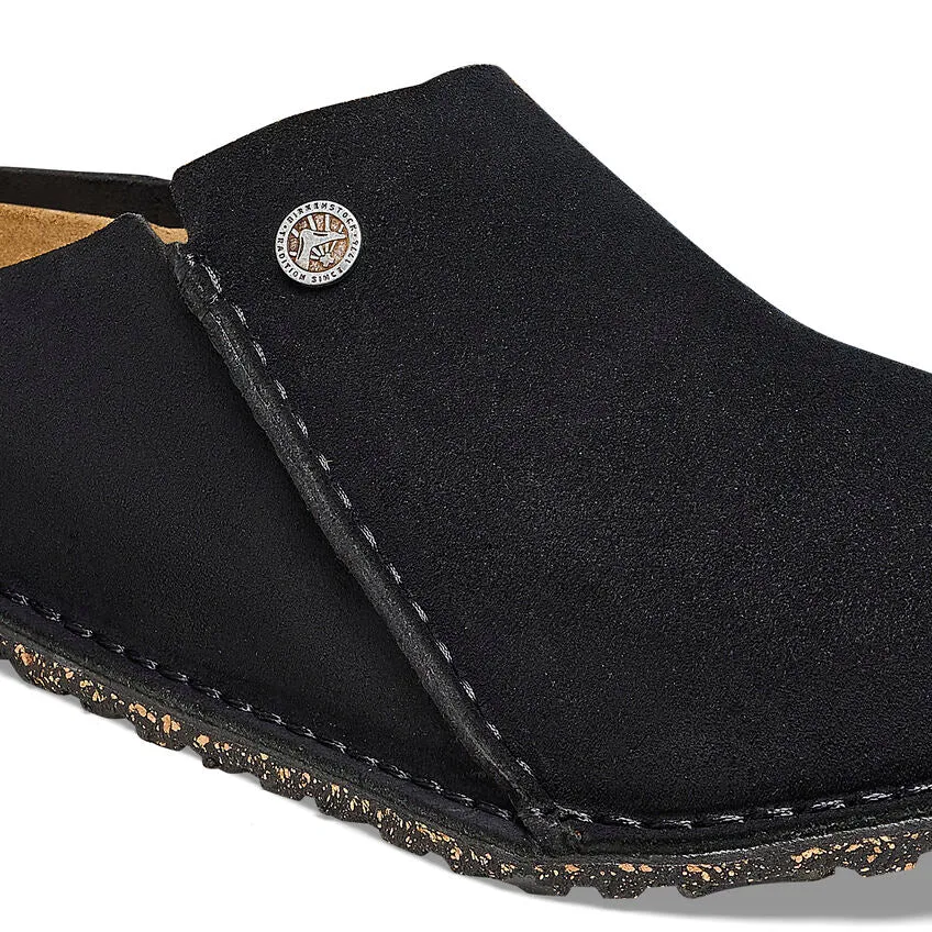 BIRKENSTOCK Women's Zermatt Premium Suede Leather (Black Narrow Fit)