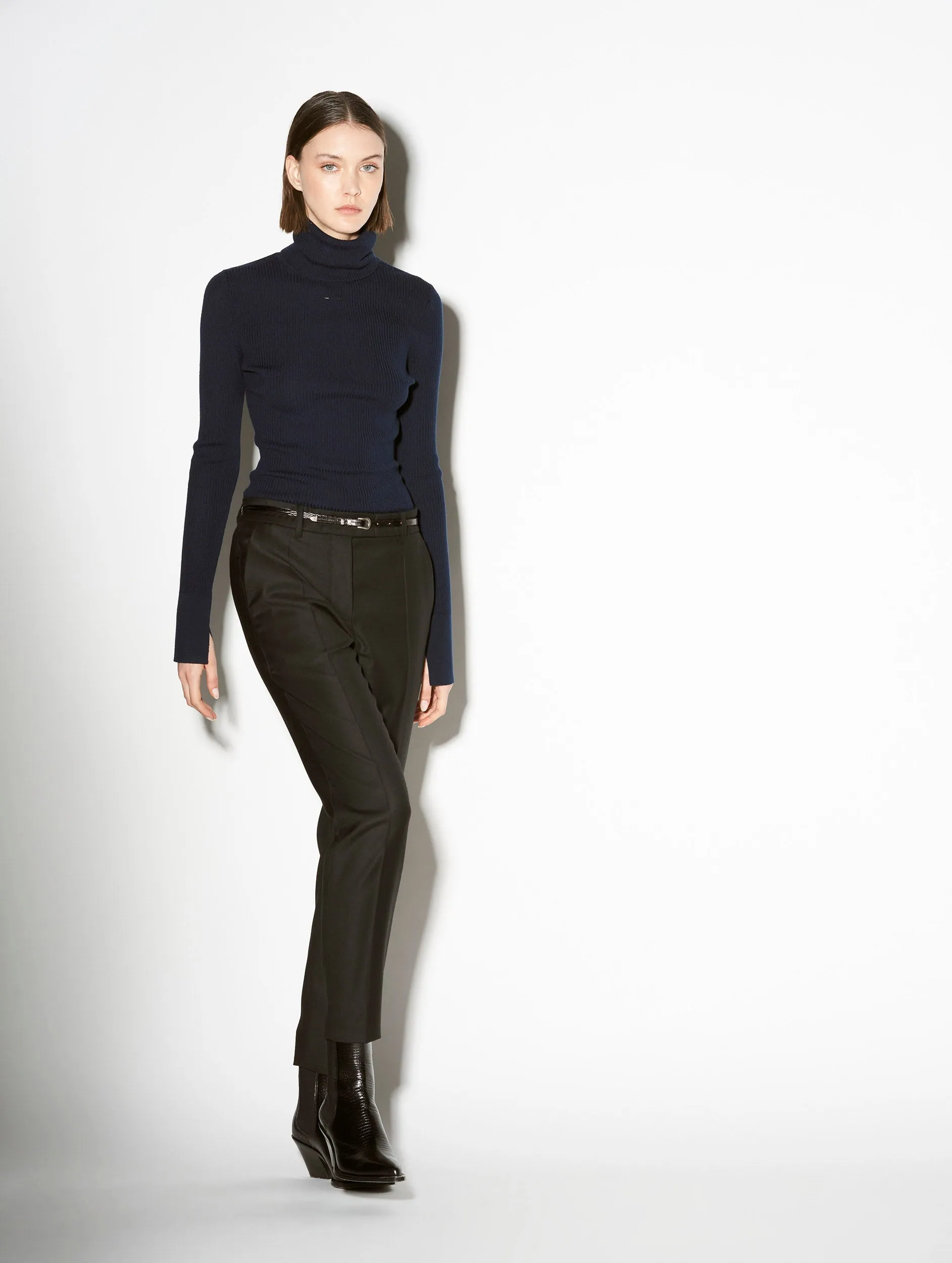 Black cashmere wool Roxy suit trousers