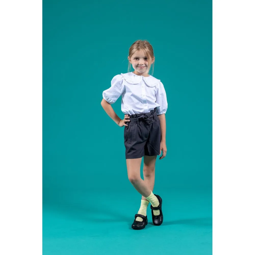 Black Cindy Junior School Shoes