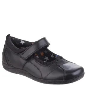 Black Cindy Junior School Shoes