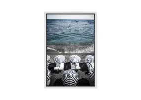 Blue Beach Umbrella 2 | Canvas Wall Art Print