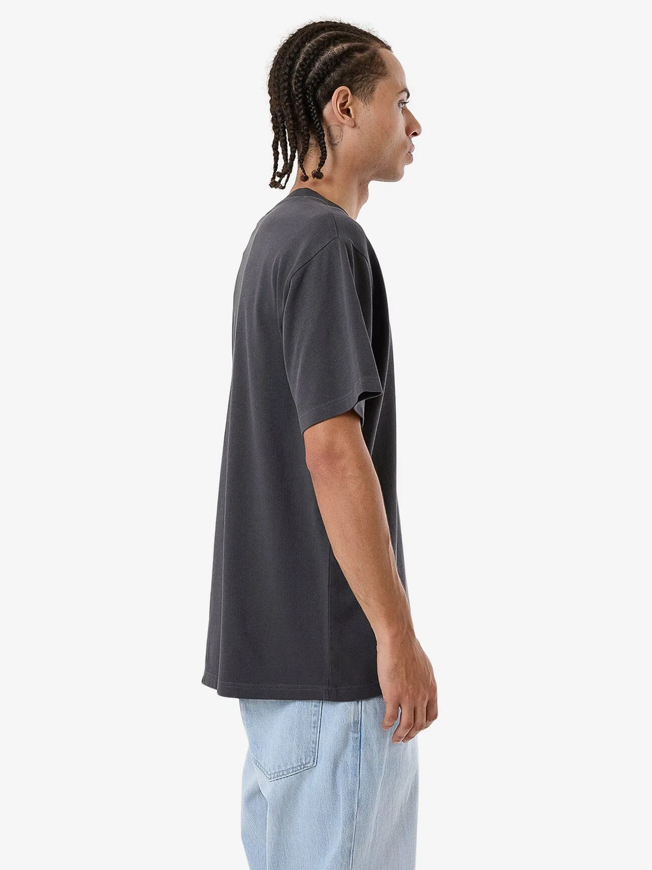 Blurr Embro Merch Fit Tee - Dark Charcoal