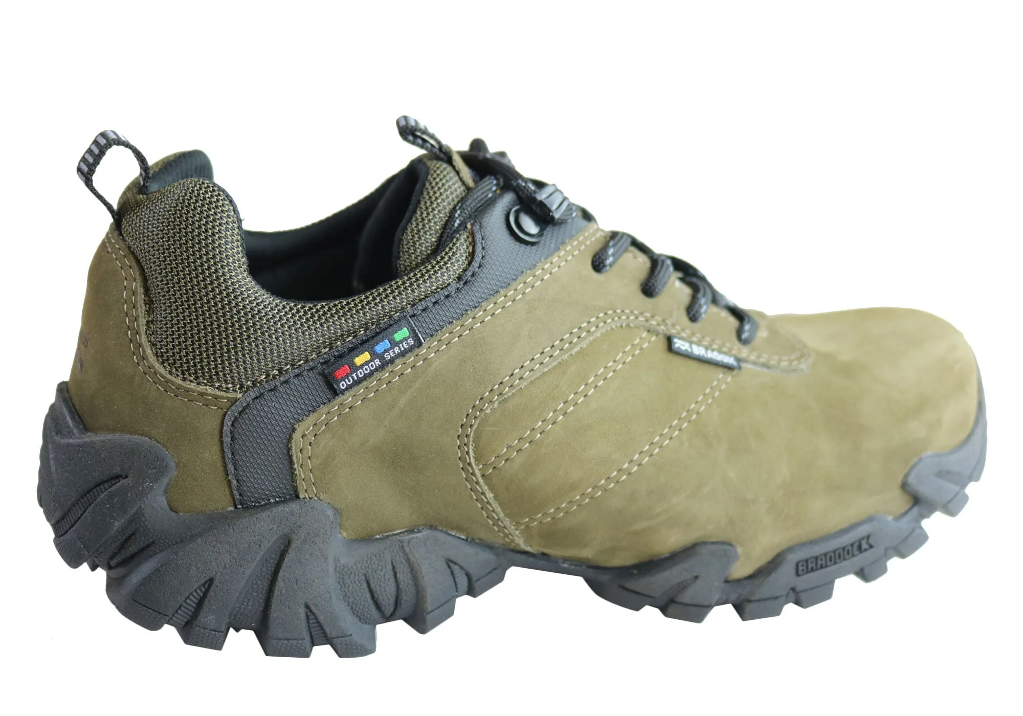 Bradok Kilauea LW Mens Comfort Leather Hiking Shoes Made In Brazil