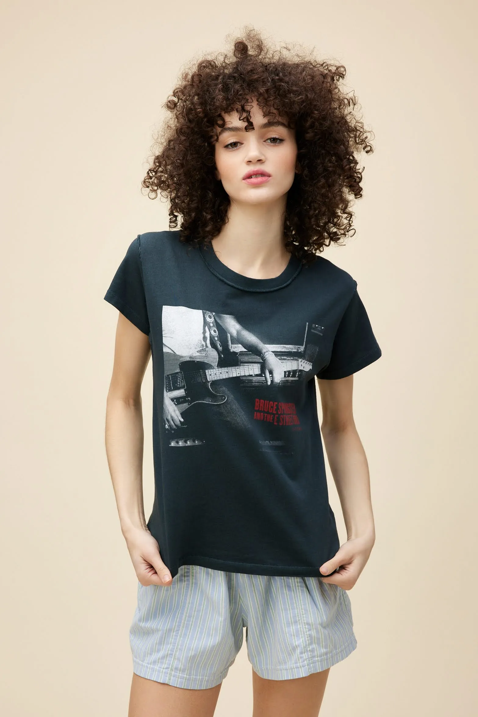 Bruce Springsteen Studio Photo Reverse GF Tee