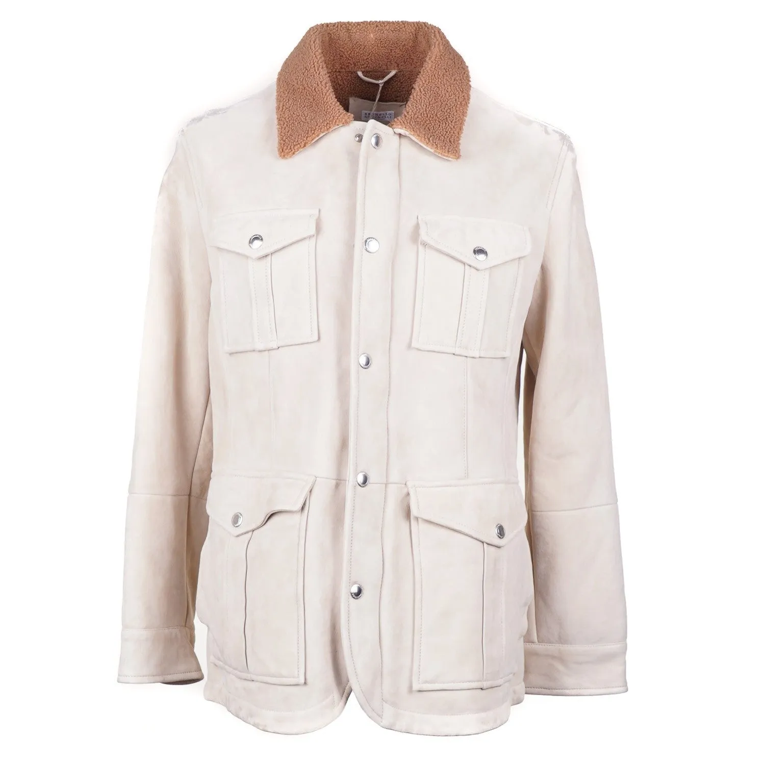 Brunello Cucinelli Shearling Leather Field Jacket