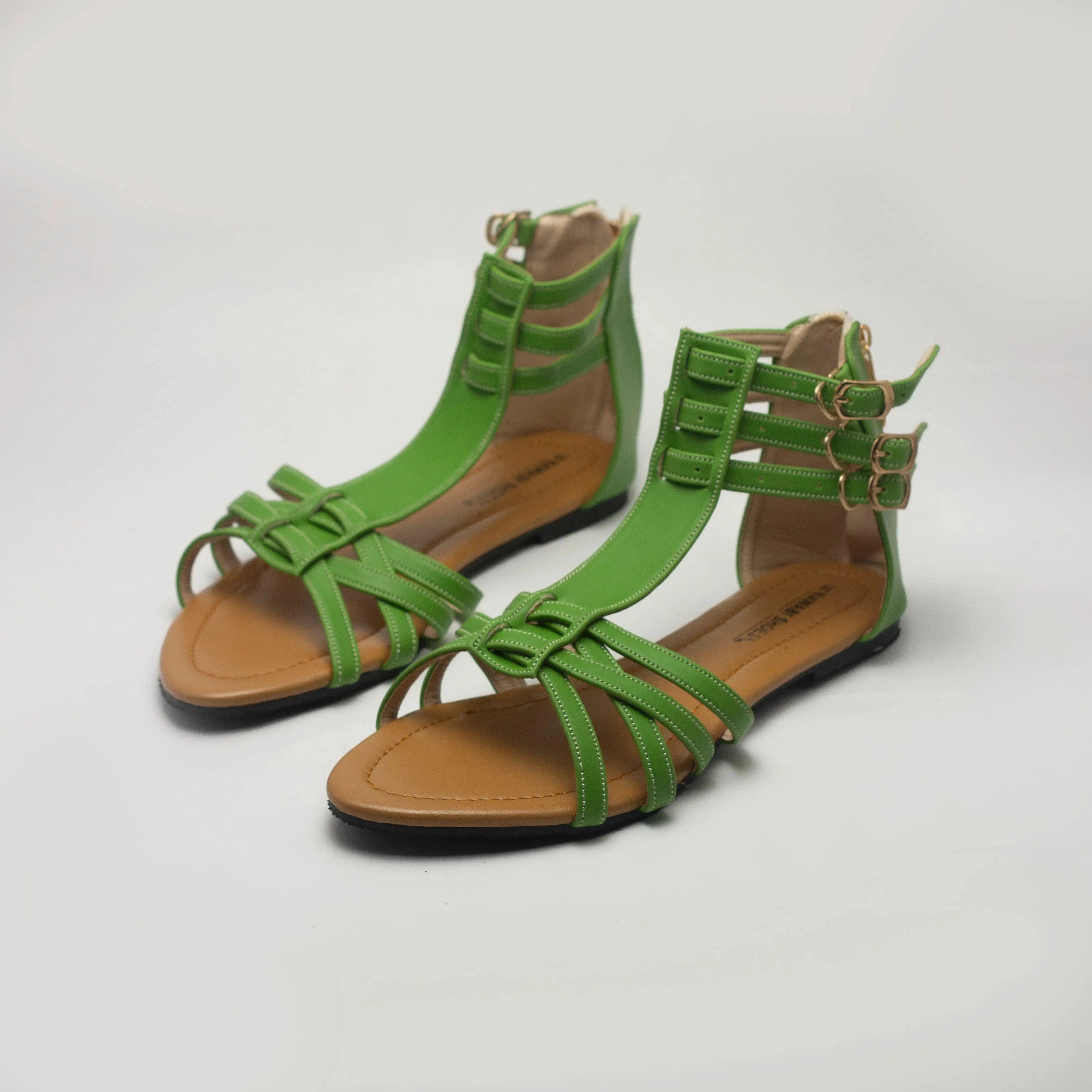 Buy Cross Strap Zipper Women's Flat Sandals | Nawabi Shoes BD