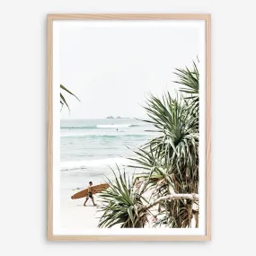 Byron Bay Longboarder Photo Art Print