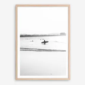 Byron Surfer III B&W Photo Art Print