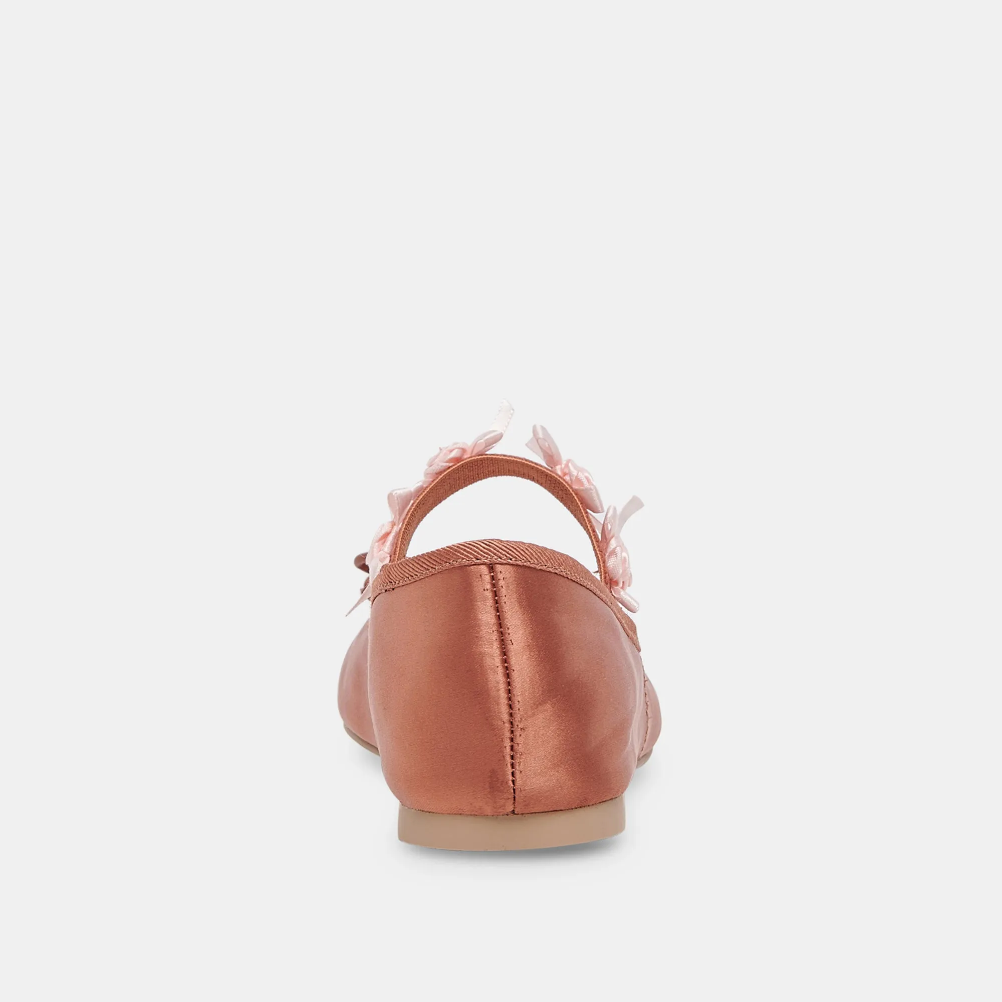 CLAIRA BALLET FLATS PINK CLAY SATIN