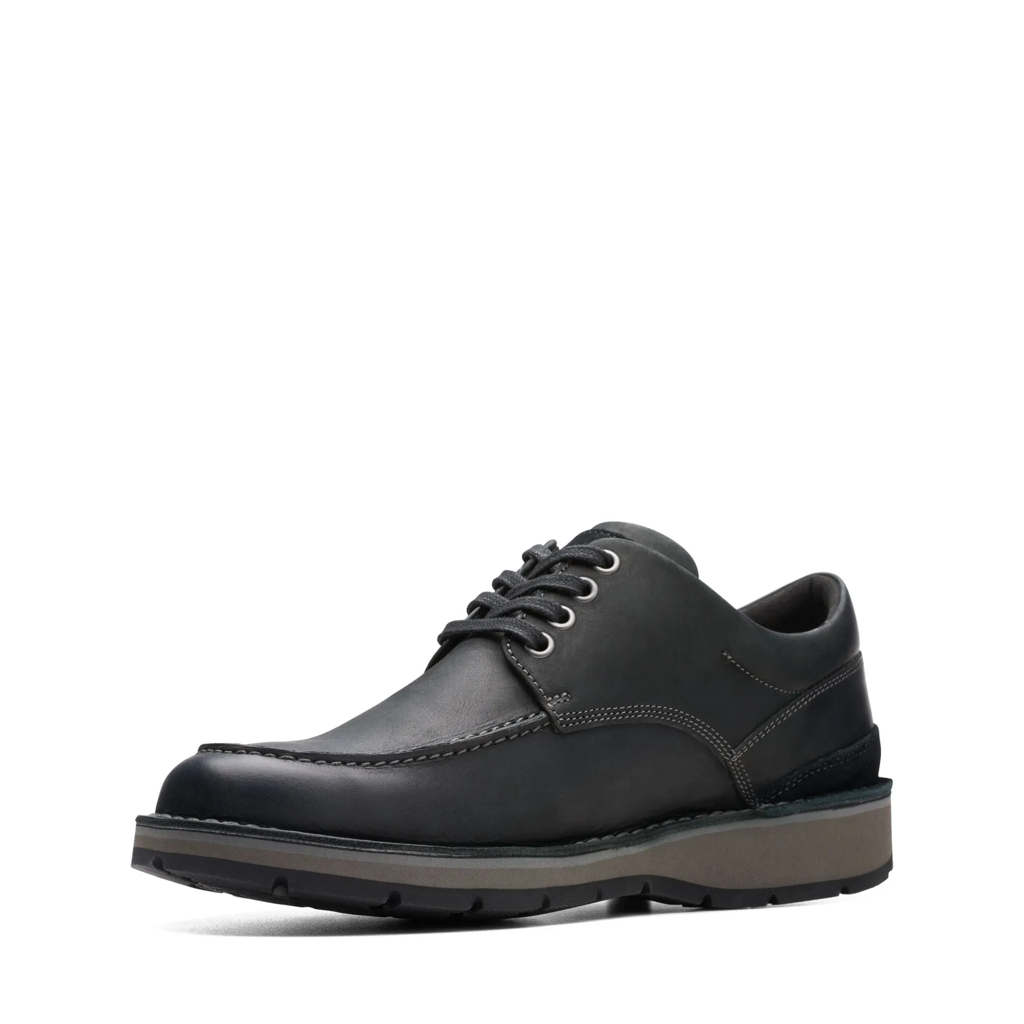 Clarks Gravelle Low Black Leather Men's