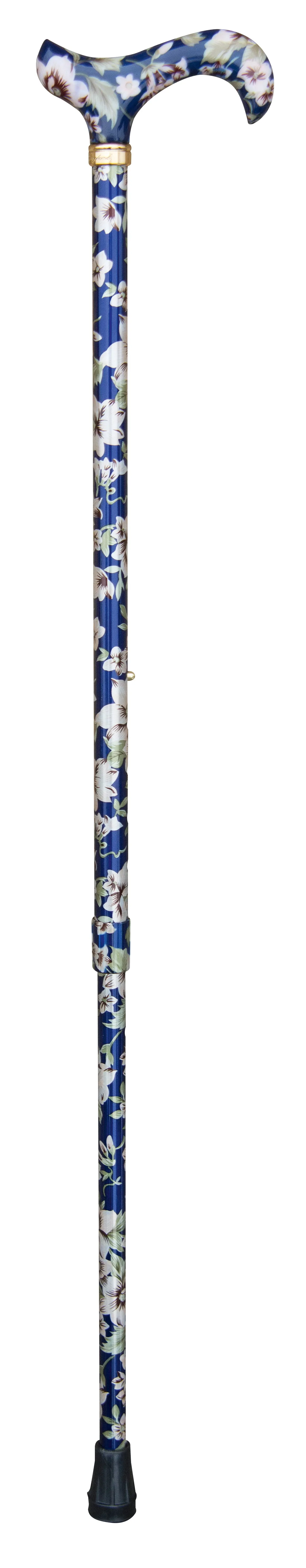 Classic Canes Tea Party Derby Cane Dark Blue Floral