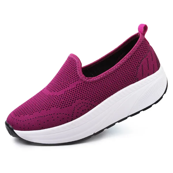 Comfy Slip-On Double Mesh Platform Shoes