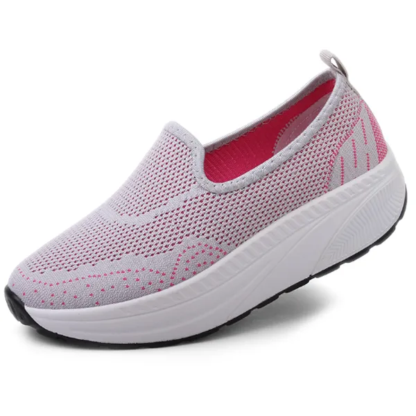 Comfy Slip-On Double Mesh Platform Shoes