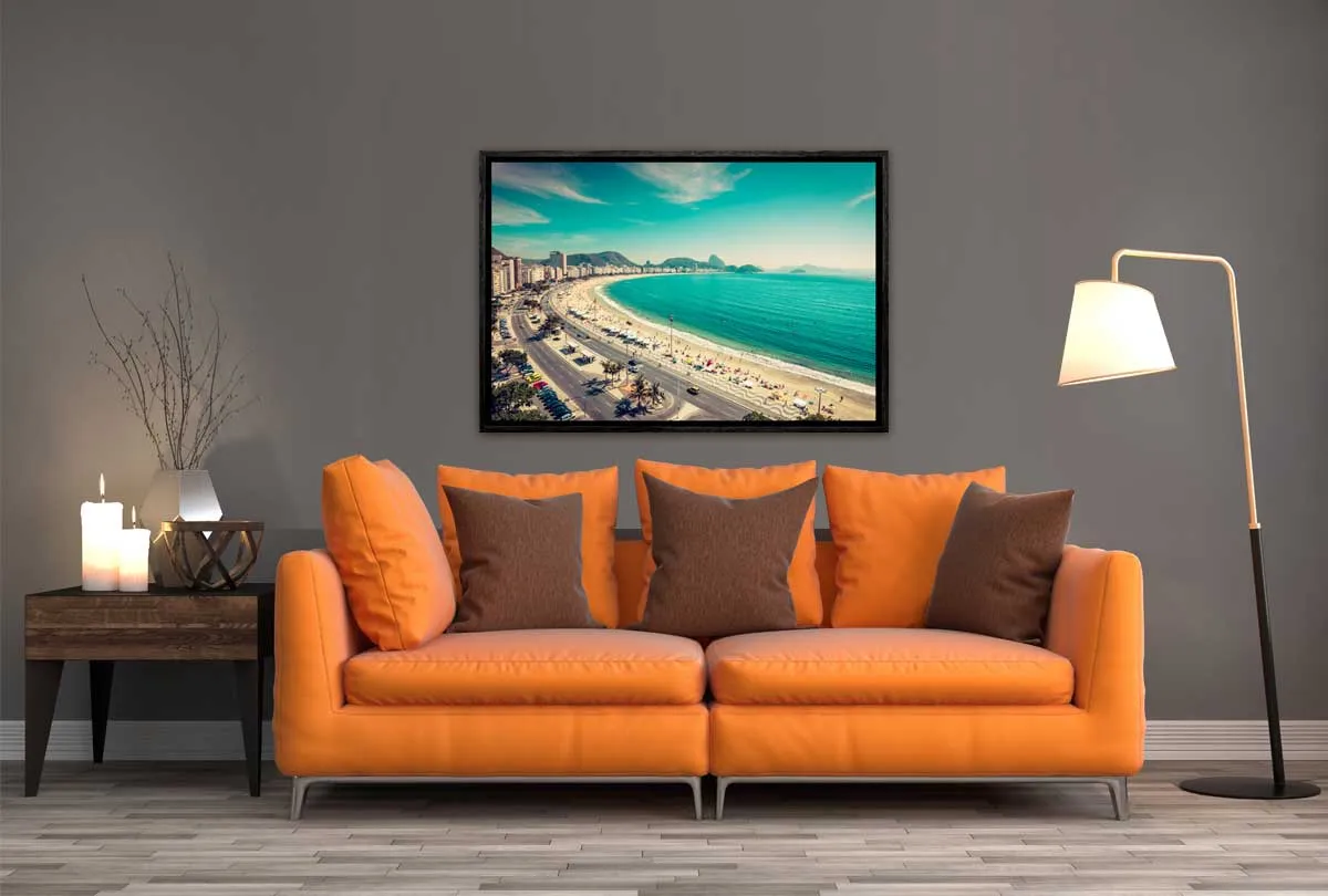 Copacabana Beachfront, Rio | Canvas Wall Art Print