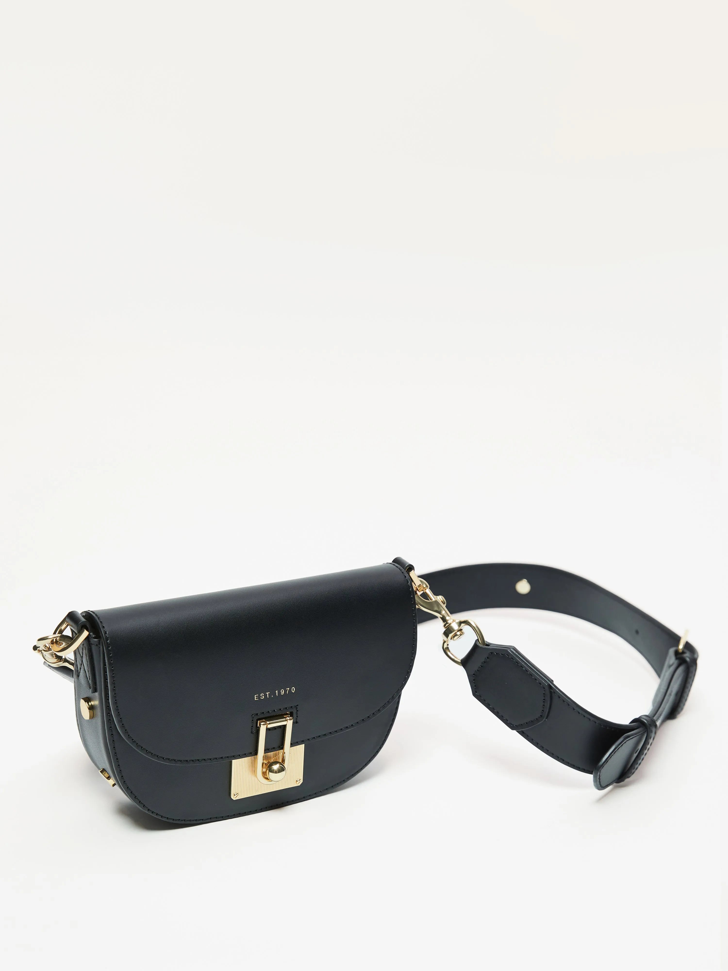 Denbigh Studded Leather Bag | Black