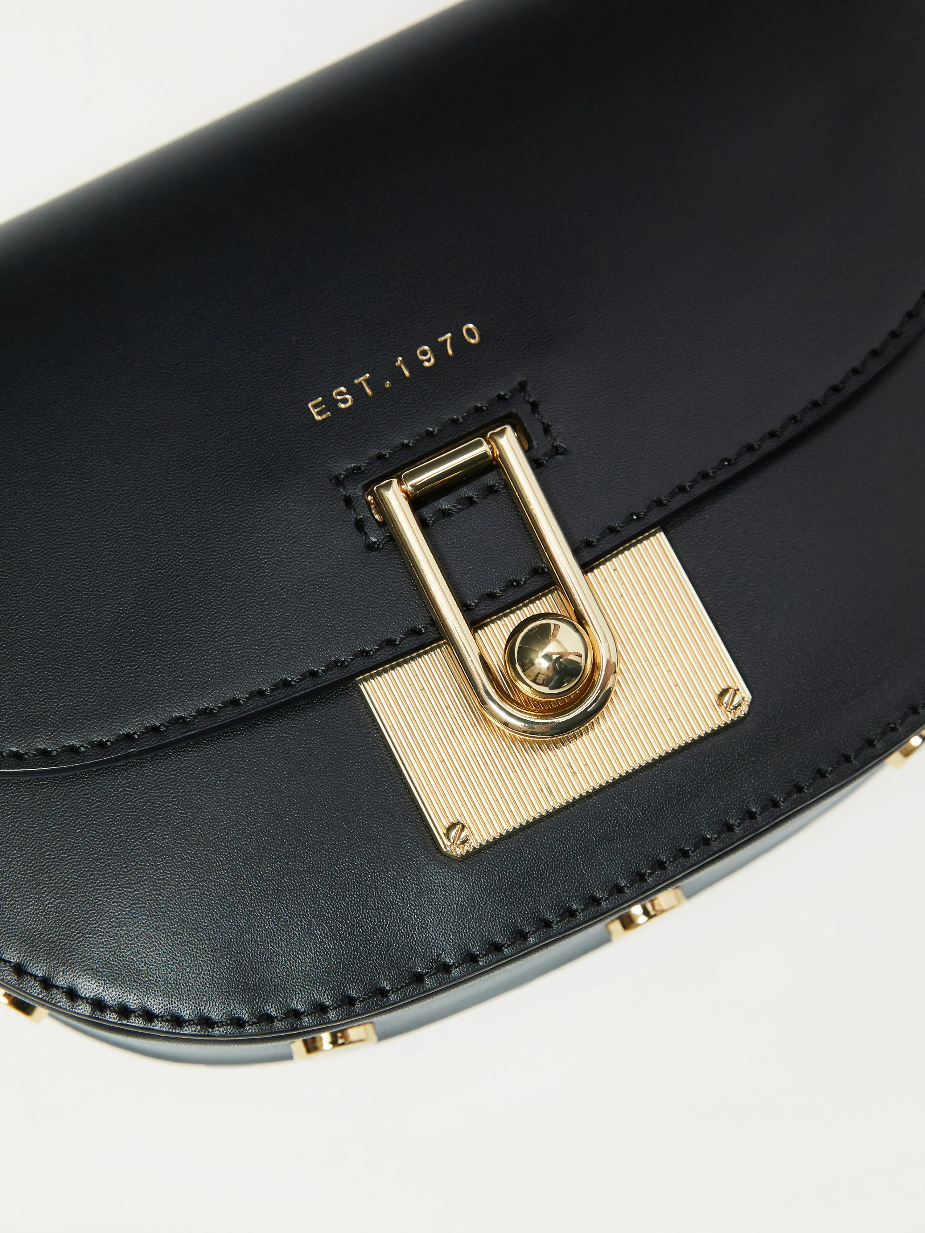 Denbigh Studded Leather Bag | Black