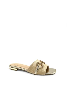 Dona Flats Horsebit Detailed Flat Sandals