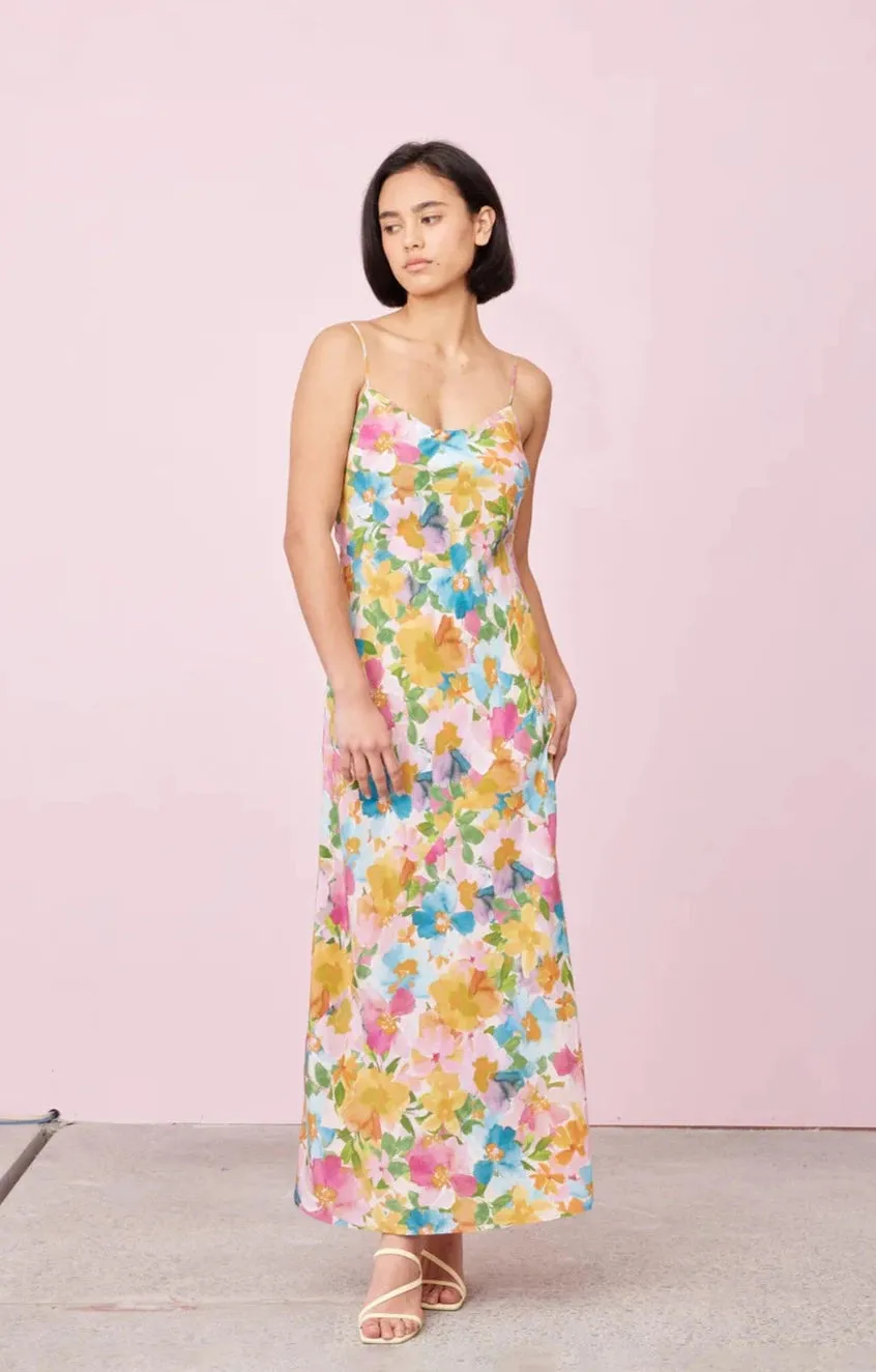 Emelie Silk Slip (Lolly Floral)